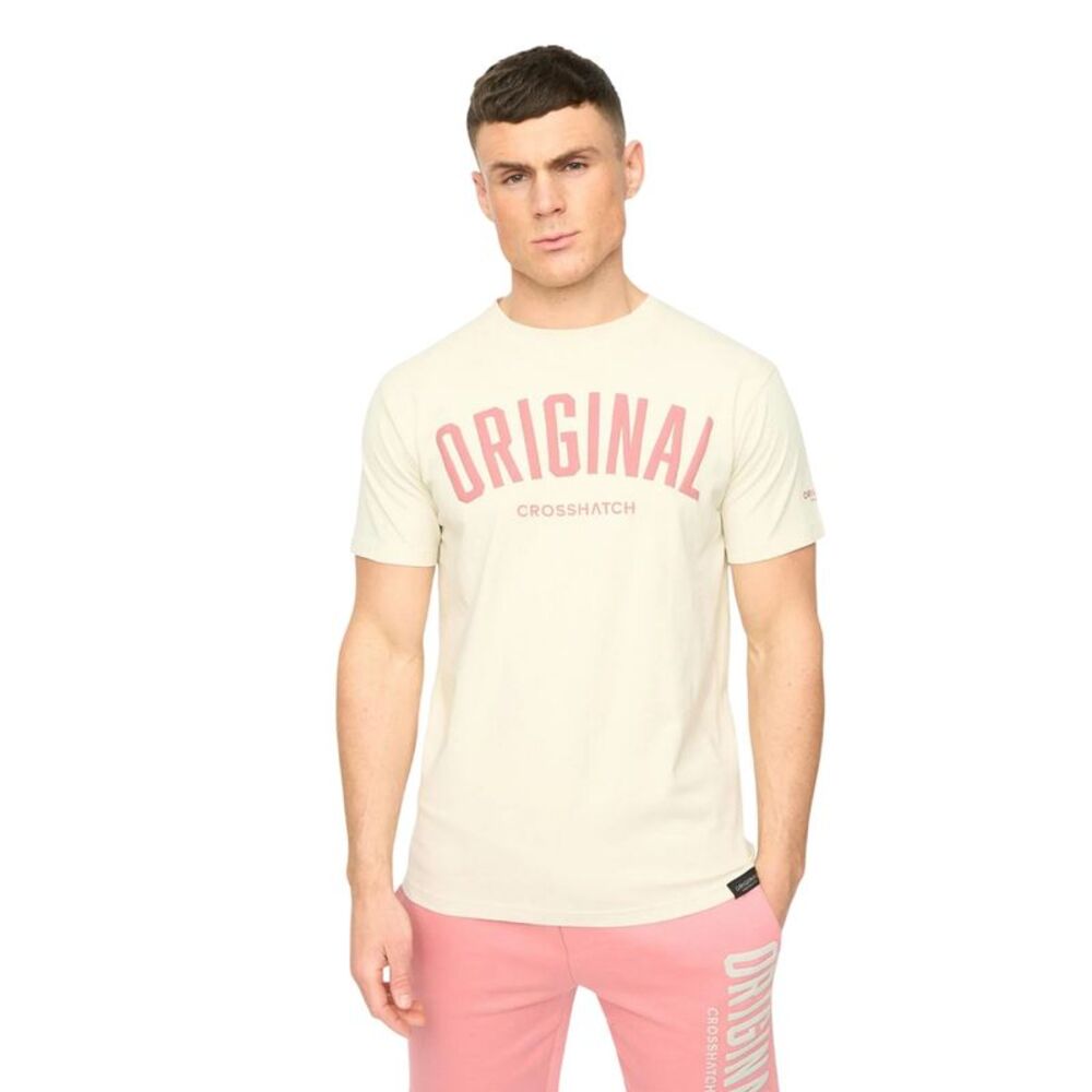 Crosshatch Mens Kensby T-Shirt / Neutral